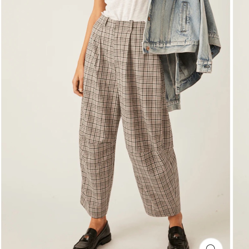 Free People Turning Point Barrel Trouser Pant Womens Size 4 NWOT - Picture 4 of 7